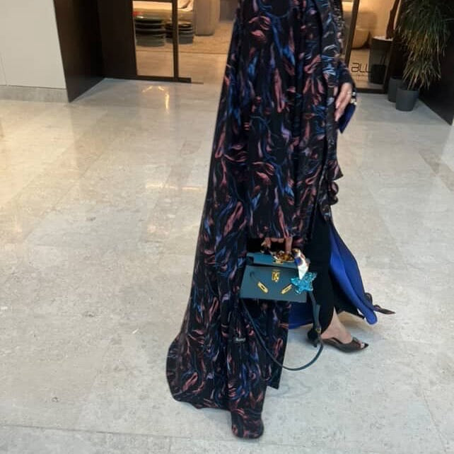Plum Veil abaya