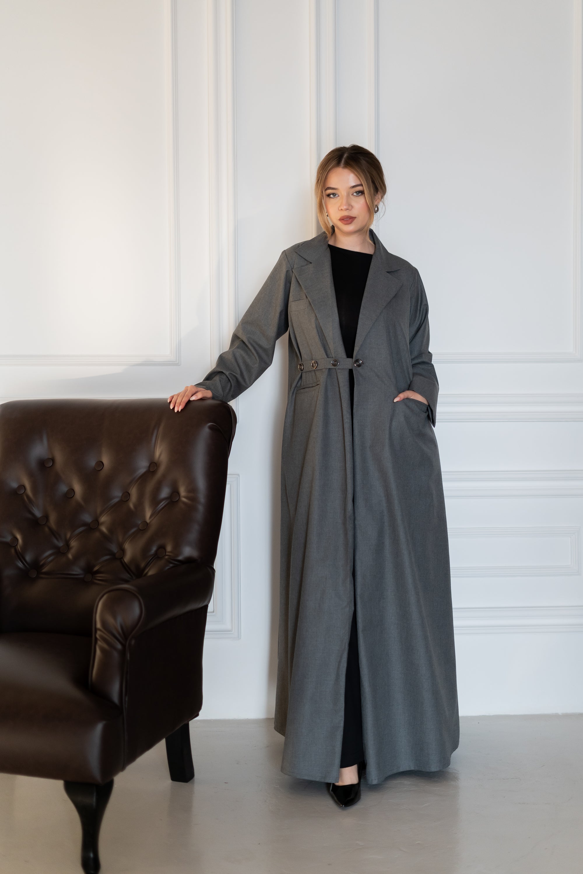 Gray linen
