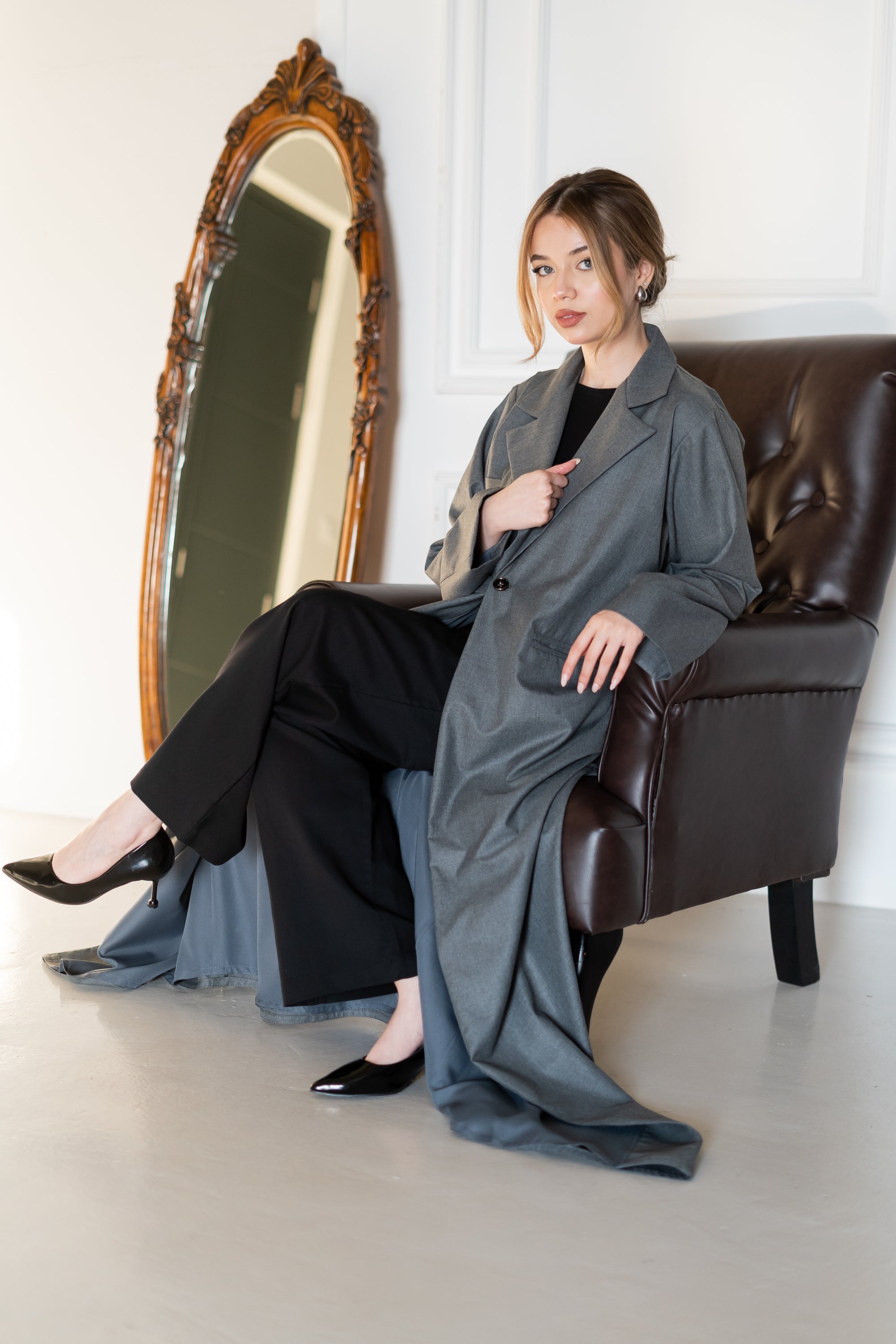 Gray linen