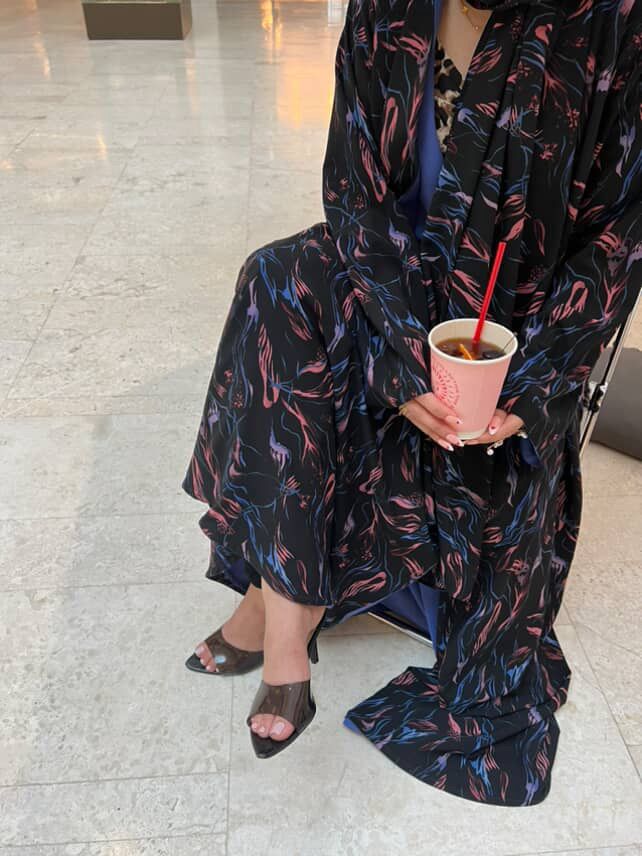 Plum Veil abaya