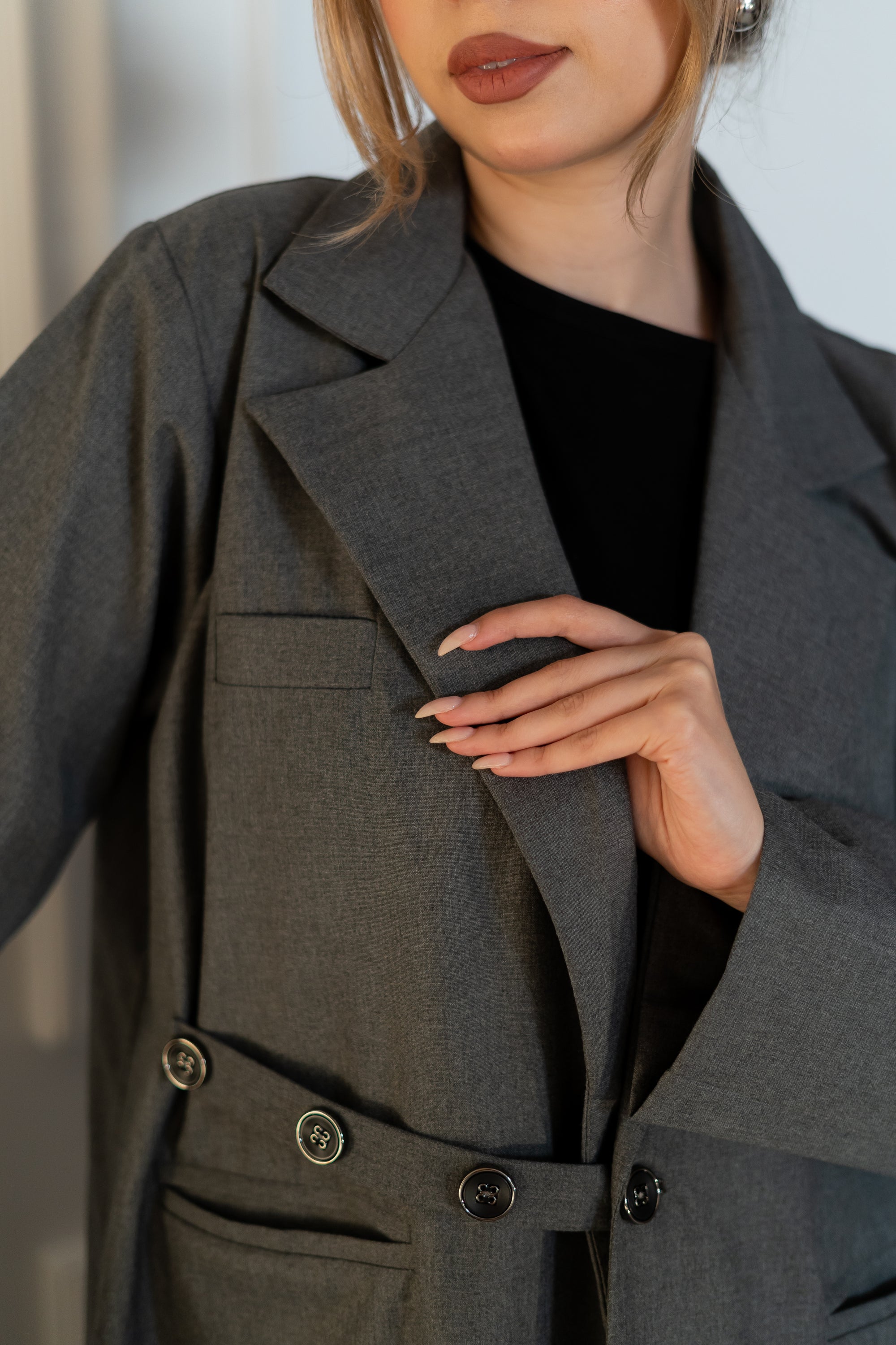 Gray linen